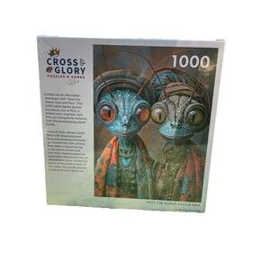 Jigsaw Puzzle 1000 Meet the Aliens: Kylo & Mira" CROSS & GLORY Poster NEW